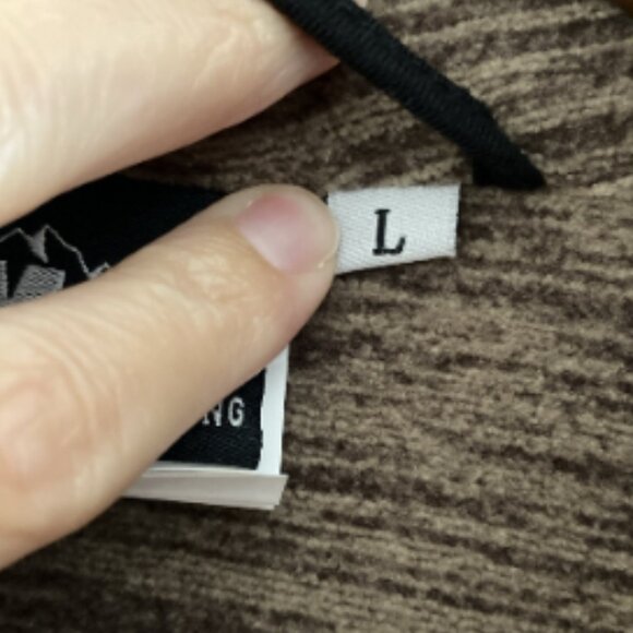 NEW MT Mountaineering Jacket Mens L Brown Fleece Full Zip Pockets Outdoor Hiking - Picture 9 of 12